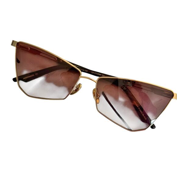 Coco And Breezy Storm Fashion Eyewear Sunglasses Amber/Gold 101 NWOT - Picture 5 of 12